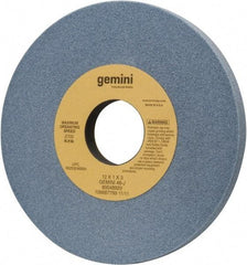 Norton - 12" Diam x 3" Hole x 1" Thick, J Hardness, 46 Grit Surface Grinding Wheel - Aluminum Oxide, Type 1, Coarse Grade, 2,705 Max RPM, No Recess - Eagle Tool & Supply