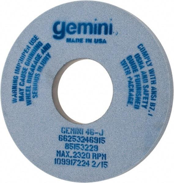 Norton - 14" Diam x 5" Hole x 1" Thick, J Hardness, 46 Grit Surface Grinding Wheel - Aluminum Oxide, Type 1, Coarse Grade, 2,320 Max RPM, No Recess - Eagle Tool & Supply