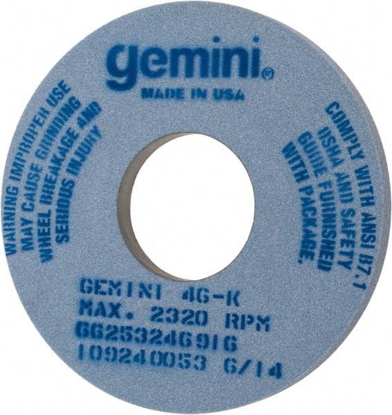 Norton - 14" Diam x 5" Hole x 1" Thick, K Hardness, 46 Grit Surface Grinding Wheel - Aluminum Oxide, Type 1, Coarse Grade, 2,320 Max RPM, No Recess - Eagle Tool & Supply