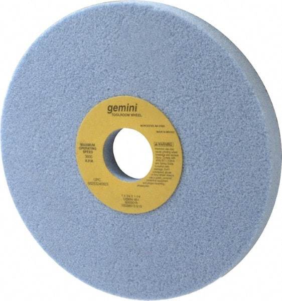 Norton - 7" Diam x 1-1/4" Hole x 3/4" Thick, I Hardness, 46 Grit Surface Grinding Wheel - Aluminum Oxide, Type 5, Coarse Grade, 3,600 Max RPM, One-Side Recess - Eagle Tool & Supply