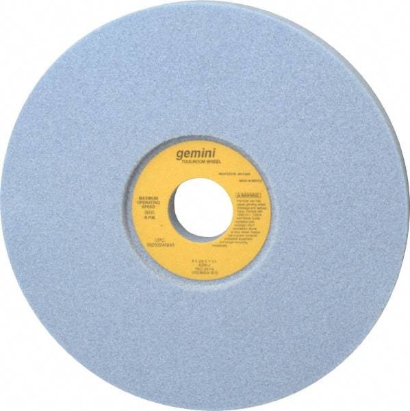 Norton - 8" Diam x 1-1/4" Hole x 3/4" Thick, J Hardness, 46 Grit Surface Grinding Wheel - Aluminum Oxide, Type 5, Coarse Grade, 3,600 Max RPM, One-Side Recess - Eagle Tool & Supply