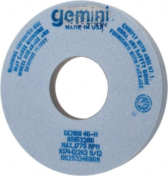 Norton - 14" Diam x 5" Hole x 1-1/2" Thick, H Hardness, 46 Grit Surface Grinding Wheel - Aluminum Oxide, Type 5, Coarse Grade, 1,775 Max RPM, One-Side Recess - Eagle Tool & Supply