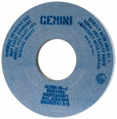 Norton - 14" Diam x 5" Hole x 1-1/2" Thick, J Hardness, 46 Grit Surface Grinding Wheel - Aluminum Oxide, Type 5, Coarse Grade, 2,320 Max RPM, One-Side Recess - Eagle Tool & Supply