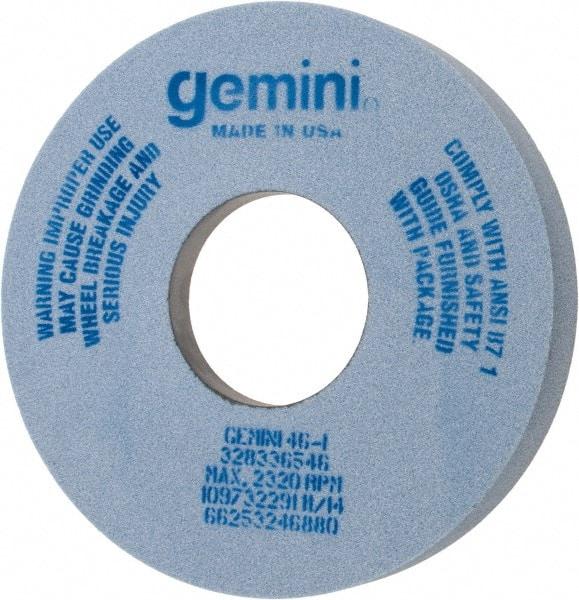 Norton - 14" Diam x 5" Hole x 2" Thick, I Hardness, 46 Grit Surface Grinding Wheel - Aluminum Oxide, Type 5, Coarse Grade, 2,320 Max RPM, One-Side Recess - Eagle Tool & Supply