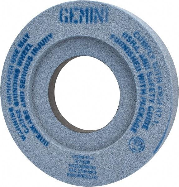 Norton - 12" Diam x 5" Hole x 2" Thick, I Hardness, 46 Grit Surface Grinding Wheel - Aluminum Oxide, Type 7, Coarse Grade, 2,705 Max RPM, Two-Side Recess - Eagle Tool & Supply