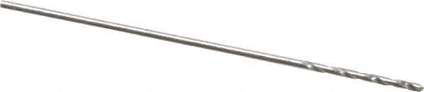 Chicago-Latrobe - 1/64" 118° High Speed Steel Jobber Drill - Bright Finish, Right Hand Cut, Spiral Flute, Straight Shank, 3/4" OAL, Standard Point - Eagle Tool & Supply