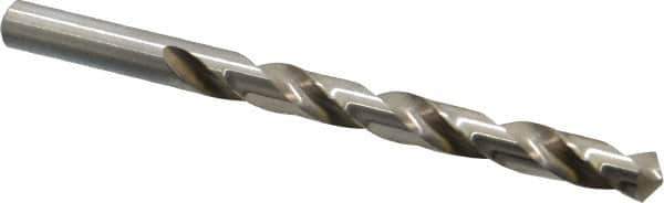 Chicago-Latrobe - 3/8" 118° High Speed Steel Jobber Drill - Bright Finish, Right Hand Cut, Spiral Flute, Straight Shank, 5" OAL, Standard Point - Eagle Tool & Supply