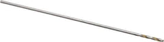 Chicago-Latrobe - #80 118° High Speed Steel Jobber Drill - Bright Finish, Right Hand Cut, Spiral Flute, Straight Shank, 3/4" OAL, Standard Point - Eagle Tool & Supply
