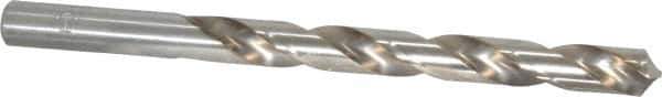 Chicago-Latrobe - Letter T 118° High Speed Steel Jobber Drill - Bright Finish, Right Hand Cut, Spiral Flute, Straight Shank, 4-7/8" OAL, Standard Point - Eagle Tool & Supply