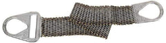 Lift-All - 4' Long x 3" Wide, 3,500 Lb Vertical Capacity, Steel Web Sling - 3,500 Lb Choker Capacity, with Hook Ends - Eagle Tool & Supply