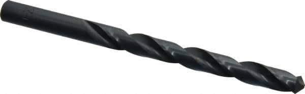Chicago-Latrobe - Letter T 118° High Speed Steel Jobber Drill - Oxide Finish, Right Hand Cut, Spiral Flute, Straight Shank, 4-7/8" OAL, Standard Point - Eagle Tool & Supply