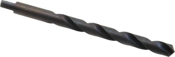 Chicago-Latrobe - Letter S 118° High Speed Steel Jobber Drill - Oxide Finish, Right Hand Cut, Spiral Flute, Tanged Shank, 4-7/8" OAL, Standard Point - Eagle Tool & Supply