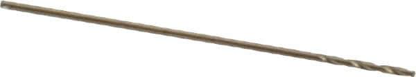 Chicago-Latrobe - 1/64" 135° Cobalt Jobber Drill - Oxide/Gold Finish, Right Hand Cut, Spiral Flute, Straight Shank, 3/4" OAL, Standard Point - Eagle Tool & Supply