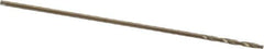 Chicago-Latrobe - 1/64" 135° Cobalt Jobber Drill - Oxide/Gold Finish, Right Hand Cut, Spiral Flute, Straight Shank, 3/4" OAL, Standard Point - Eagle Tool & Supply