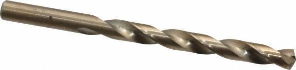 Chicago-Latrobe - 21/64" 135° Cobalt Jobber Drill - Oxide/Gold Finish, Right Hand Cut, Spiral Flute, Straight Shank, 4-5/8" OAL, Split Point - Eagle Tool & Supply