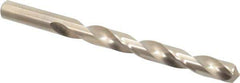 Chicago-Latrobe - 7/16" 135° Cobalt Jobber Drill - Oxide/Gold Finish, Right Hand Cut, Spiral Flute, Straight Shank, 5-1/2" OAL, Split Point - Eagle Tool & Supply