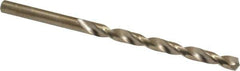 Chicago-Latrobe - #6 135° Cobalt Jobber Drill - Oxide/Gold Finish, Right Hand Cut, Spiral Flute, Straight Shank, 3-3/4" OAL, Split Point - Eagle Tool & Supply