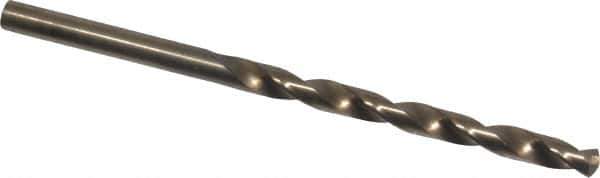 Chicago-Latrobe - #13 135° Cobalt Jobber Drill - Oxide/Gold Finish, Right Hand Cut, Spiral Flute, Straight Shank, 3-1/2" OAL, Split Point - Eagle Tool & Supply