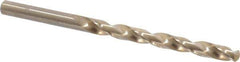 Chicago-Latrobe - 0.257" 135° Cobalt Jobber Drill - Oxide/Gold Finish, Right Hand Cut, Spiral Flute, Straight Shank, 4-1/8" OAL, Split Point - Eagle Tool & Supply