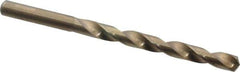Chicago-Latrobe - Letter K 135° Cobalt Jobber Drill - Oxide/Gold Finish, Right Hand Cut, Spiral Flute, Straight Shank, 4-1/4" OAL, Split Point - Eagle Tool & Supply