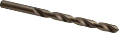 Chicago-Latrobe - 0.323" 135° Cobalt Jobber Drill - Oxide/Gold Finish, Right Hand Cut, Spiral Flute, Straight Shank, 4-5/8" OAL, Split Point - Eagle Tool & Supply