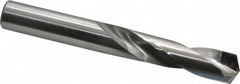 Screw Machine Length Drill Bit: 0.4375″ Dia, 135 °, Carbide Tipped Bright/Uncoated, Right Hand Cut, Spiral Flute, Straight-Cylindrical Shank, Series 115