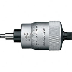 Starrett - 1 Inch, 2-1/16 Inch Plain Thimble, 5/16 Inch Diameter x 1-7/16 Inch Long Spindle, Mechanical Micrometer Head - Eagle Tool & Supply