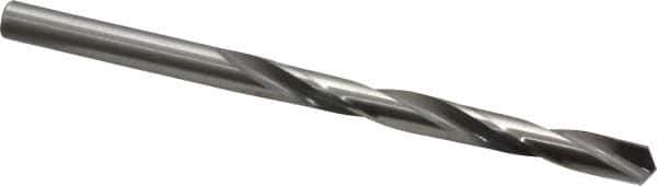 CJT - Letter D 118° Carbide-Tipped Jobber Drill - Bright Finish, Right Hand Cut, Spiral Flute, Straight Shank, 4" OAL, Standard Point - Eagle Tool & Supply