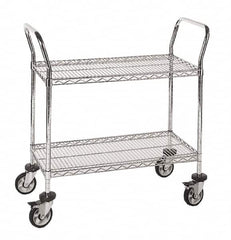 Quantum Storage - 24" Wide, 6" High, Open Shelving Wire Shelving Handle - Eagle Tool & Supply