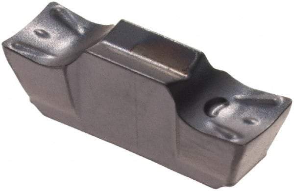 Iscar - 3002GEMI Grade IC908, 3mm Cutting Width Carbide Grooving Insert - 1.3mm Max Depth of Cut, Neutral, 0.2mm Corner Radius, TiAlN Finish - Eagle Tool & Supply
