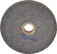 Brite Star - 6" Diam, 1/2" Face Width, 1" Center Hole, Medium Grade, Aluminum Oxide Deburring Wheel - Convolute, Soft Density 5 Grade, 6,000 RPM - Eagle Tool & Supply