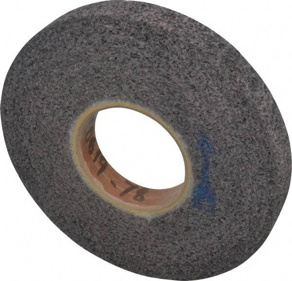 Brite Star - 8" Diam, 1" Face Width, 3" Center Hole, Coarse Grade, Aluminum Oxide Deburring Wheel - Convolute, Medium Density 6 Grade, 4,500 RPM - Eagle Tool & Supply