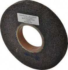 Brite Star - 8" Diam, 1" Face Width, 3" Center Hole, Medium Grade, Aluminum Oxide Deburring Wheel - Convolute, Soft Density 5 Grade, 3,400 RPM - Eagle Tool & Supply