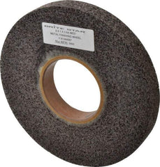 Brite Star - 8" Diam, 1" Face Width, 3" Center Hole, Medium Grade, Aluminum Oxide Deburring Wheel - Convolute, Medium Density 6 Grade, 4,500 RPM - Eagle Tool & Supply