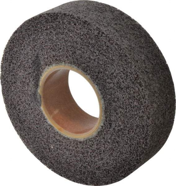 Brite Star - 8" Diam, 2" Face Width, 3" Center Hole, Medium Grade, Aluminum Oxide Deburring Wheel - Convolute, Hard Density 8 Grade, 4,500 RPM - Eagle Tool & Supply