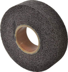 Brite Star - 8" Diam, 2" Face Width, 3" Center Hole, Medium Grade, Aluminum Oxide Deburring Wheel - Convolute, Hard Density 8 Grade, 4,500 RPM - Eagle Tool & Supply