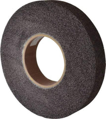 Brite Star - 12" Diam, 2" Face Width, 5" Center Hole, Medium Grade, Aluminum Oxide Deburring Wheel - Convolute, Soft Density 5 Grade, 3,000 RPM - Eagle Tool & Supply