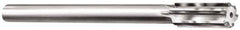 Made in USA - 1-3/16" Carbide-Tipped 8 Flute Chucking Reamer - Straight Flute, 1" Straight Shank, 2-7/8" Flute Length, 11" OAL - Eagle Tool & Supply