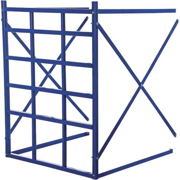 Vestil - 48" Wide, 60" High, Open Shelving Long Bar Pigeon Hole Add-On Unit - Steel, 48" Deep, Use with Vestil Long Bar Pigeon Hole Rack - Eagle Tool & Supply