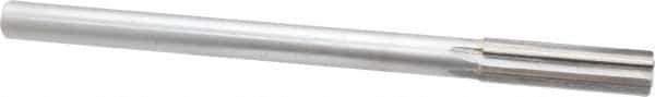 Made in USA - 5/8" Carbide-Tipped 6 Flute Chucking Reamer - Straight Flute, 0.5615" Straight Shank, 2-1/4" Flute Length, 9" OAL - Eagle Tool & Supply