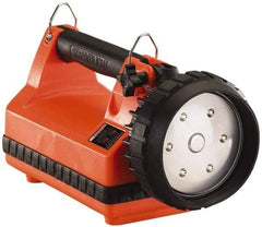 Streamlight - White LED Bulb, 615 Lumens, Spotlight/Lantern Flashlight - Orange Plastic Body, 1 Lead-Acid Battery Included - Eagle Tool & Supply