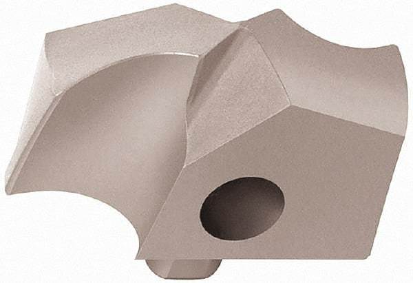 Guhring - Series 4024, 37/64" Diam 140° Replaceable Drill Tip - Carbide, Uncoated, 145 Seat Size, Through Coolant - Eagle Tool & Supply