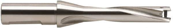 Guhring - 12 to 12.3mm Diam, 5xD, 70mm Max Depth, 16mm Shank Diam, 87mm Flute, 139mm OAL, Replaceable Tip Drill - HT 800 WP Insert, 120 Seat Size, Series 4043 - Eagle Tool & Supply