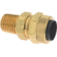 Parker - 1/2" Tube OD x 1/4 Thread Acetal Copolymer Compression Tube Connector - Eagle Tool & Supply