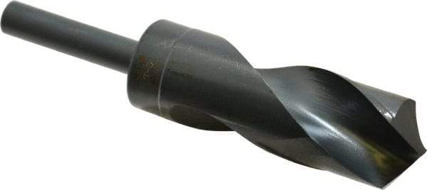 Chicago-Latrobe - 1-21/64" Drill, 118° Point, High Speed Steel Silver Deming & Reduced Shank Drill Bit - Oxide Finish, 6" OAL, Straight Shank, 3-1/8" Flute Length, Right Hand Cut, Standard Point, Spiral Flute, Regular Spiral - Eagle Tool & Supply