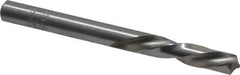 Chicago-Latrobe - 7/32" 118° Spiral Flute High Speed Steel Screw Machine Drill Bit - Bright Finish, Left Hand Cut, 1-1/4" Flute Length, 2-3/8" OAL, Standard Point, Straight Shank - Eagle Tool & Supply