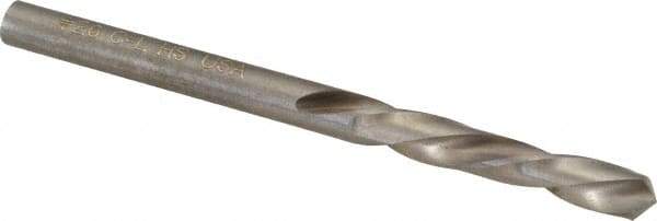Chicago-Latrobe - #26 118° Spiral Flute High Speed Steel Screw Machine Drill Bit - Bright Finish, Left Hand Cut, 1" Flute Length, 2-1/16" OAL, Standard Point, Straight Shank - Eagle Tool & Supply