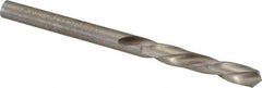 Chicago-Latrobe - #26 118° Spiral Flute High Speed Steel Screw Machine Drill Bit - Bright Finish, Left Hand Cut, 1" Flute Length, 2-1/16" OAL, Standard Point, Straight Shank - Eagle Tool & Supply