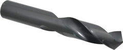 Chicago-Latrobe - 53/64" 118° Spiral Flute High Speed Steel Screw Machine Drill Bit - Oxide Finish, Right Hand Cut, 3-1/2" Flute Length, 5-3/8" OAL, Standard Point, Straight Shank - Eagle Tool & Supply