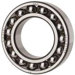SKF - 50mm Bore Diam, 90mm OD, Open Self Aligning Radial Ball Bearing - 23mm Wide, 2 Rows, Round Bore, 2,520 Lb Static Capacity, 7,600 Lb Dynamic Capacity - Eagle Tool & Supply